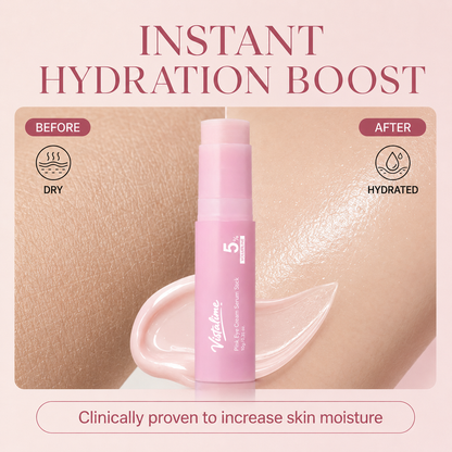 Vistalime Pink Eye Cream Serum Stick—Smooths Wrinkles, Firms Skin, Anti-Aging Care